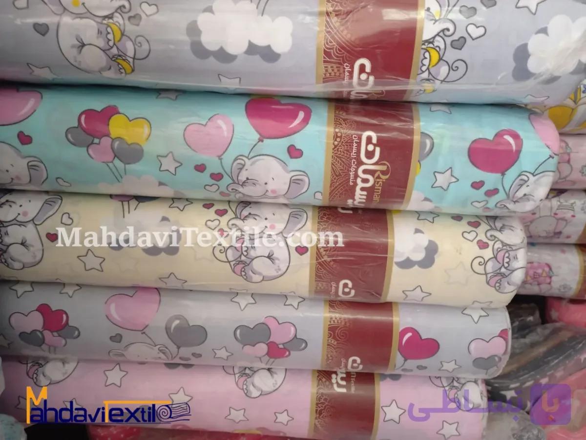 و قیمت پارچه ملحفه 40 درصد پنبه برند ریسمان