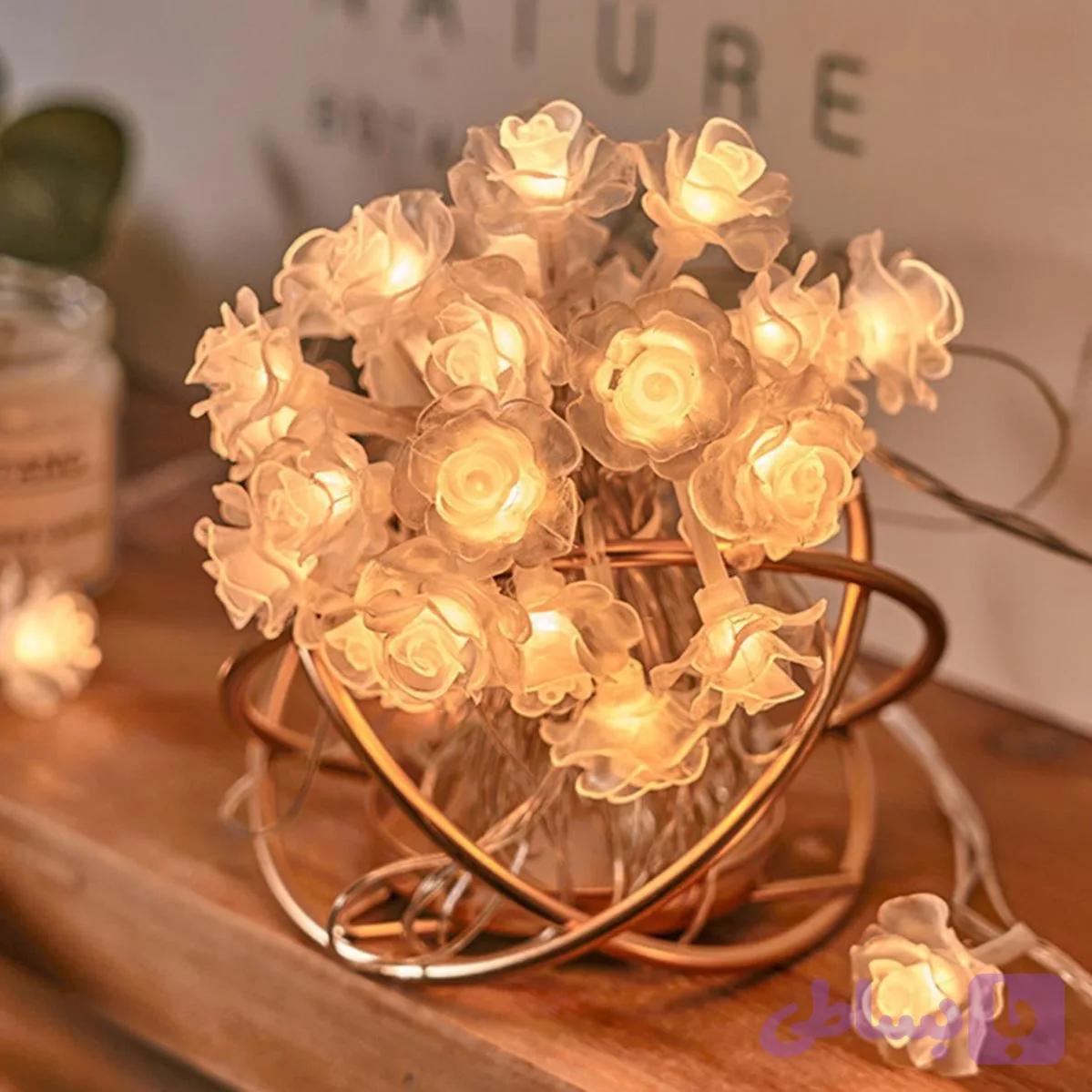 ریسه چراغدار گل رز LED — تصویر 1