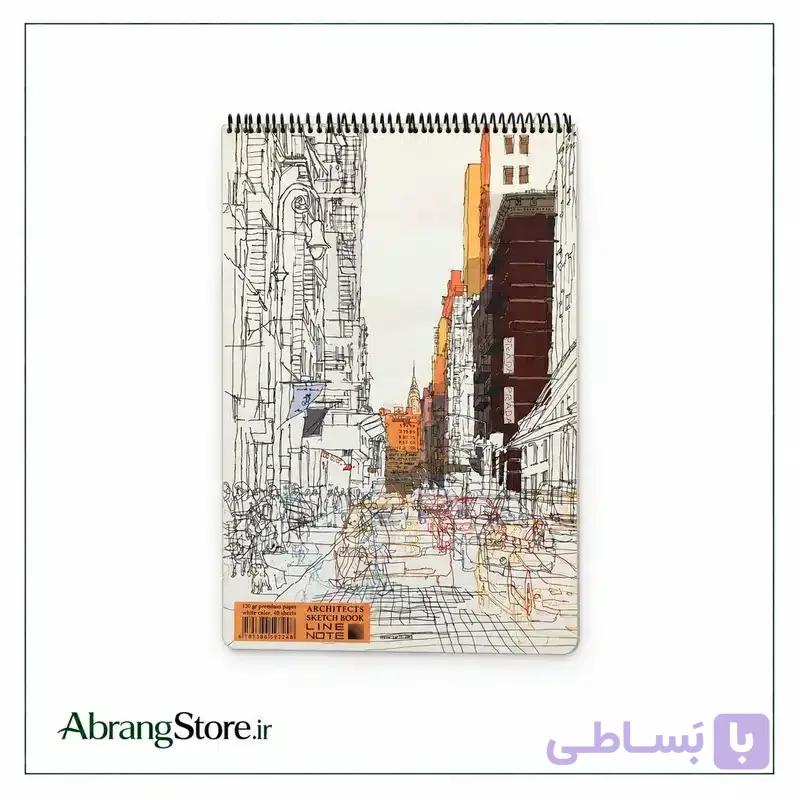 دفتر طراحی A3 کاغذ سفید 120 گرم لاین نوت — تصویر 1