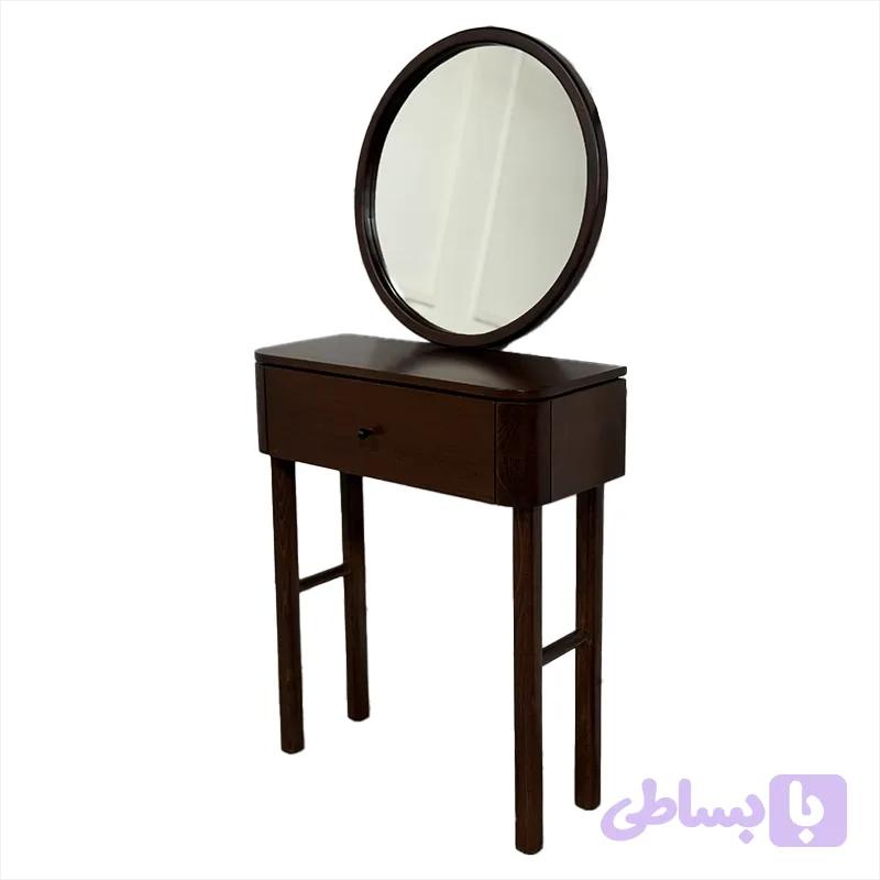 میز آرایش با آینه گرد روما