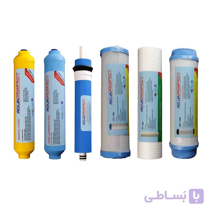 پک فیلتر 1 تا 6 دستگاه تصفیه آب آکواپرمیوم مدل AP-6S — تصویر 1