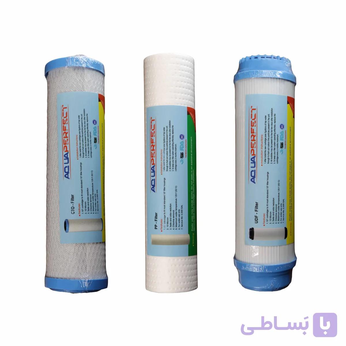پک فیلتر 1 تا 3 دستگاه تصفیه آب آکواپرمیوم مدل AP-3S — تصویر 1