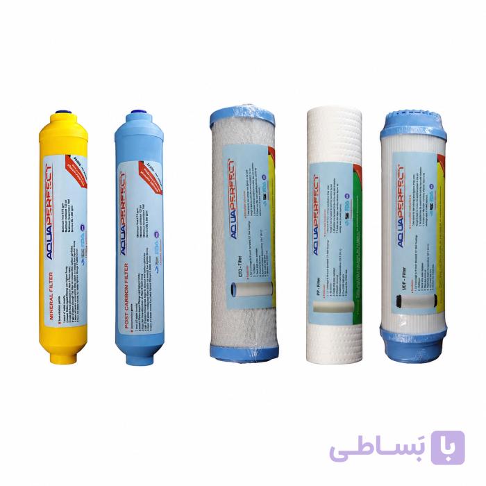 پک فیلتر 5 عددی دستگاه تصفیه آب آکواپرمیوم مدل AP-5S-RU — تصویر 1