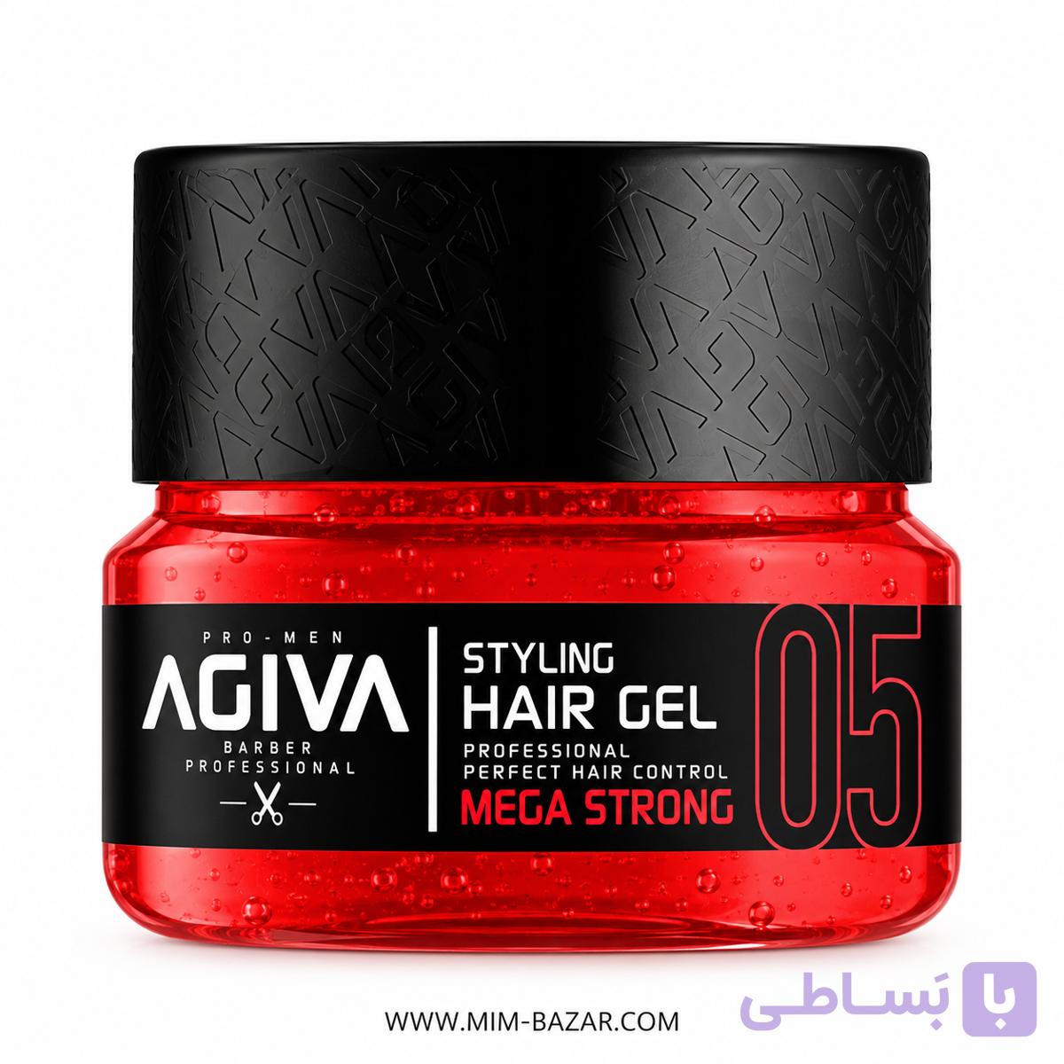 ژل مو خیس آگیوا 05 قرمز Mega Strong حجم 200 میل | AGIVA — تصویر 1