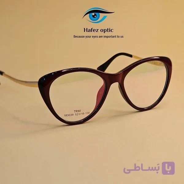 عینک طبی زنانه چشم گربه ای TR90 183039 — تصویر 1
