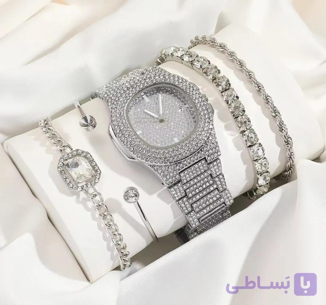 ساعت مچی زنانه فول نگین خاص و لوکس