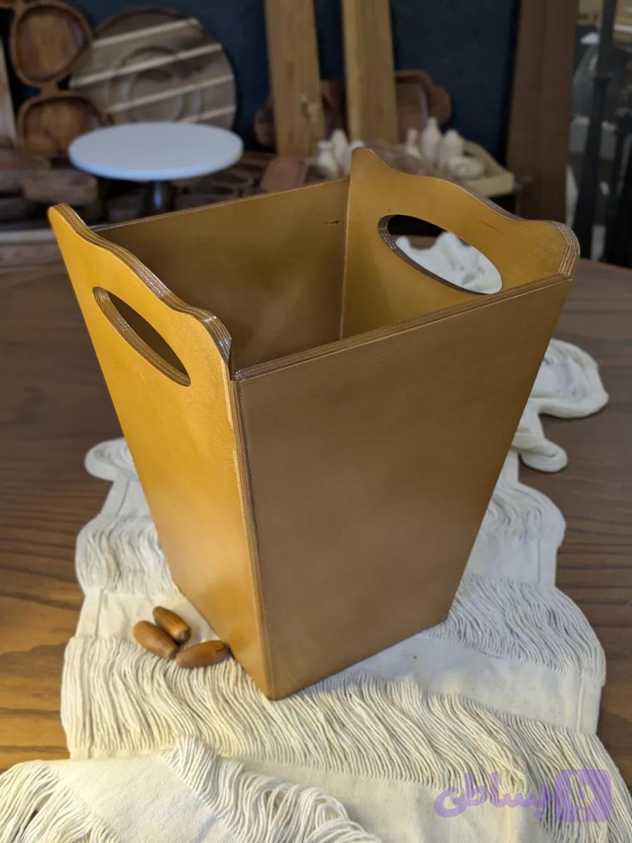 سطل آشغال چوبی