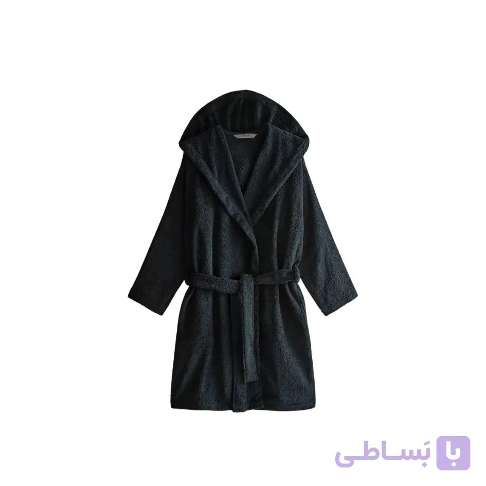 حوله تنپوش کلاه دار سرمه ای ZARA HOME — تصویر 1