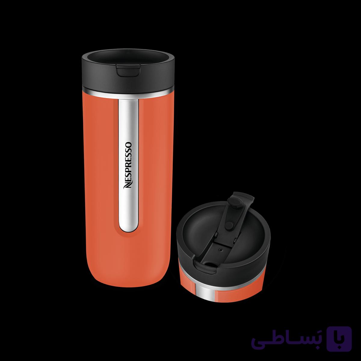 ماگ مسافرتی نسپرسو 540 میلی لیتر نارنجی Nespresso Travel Mug — تصویر 1