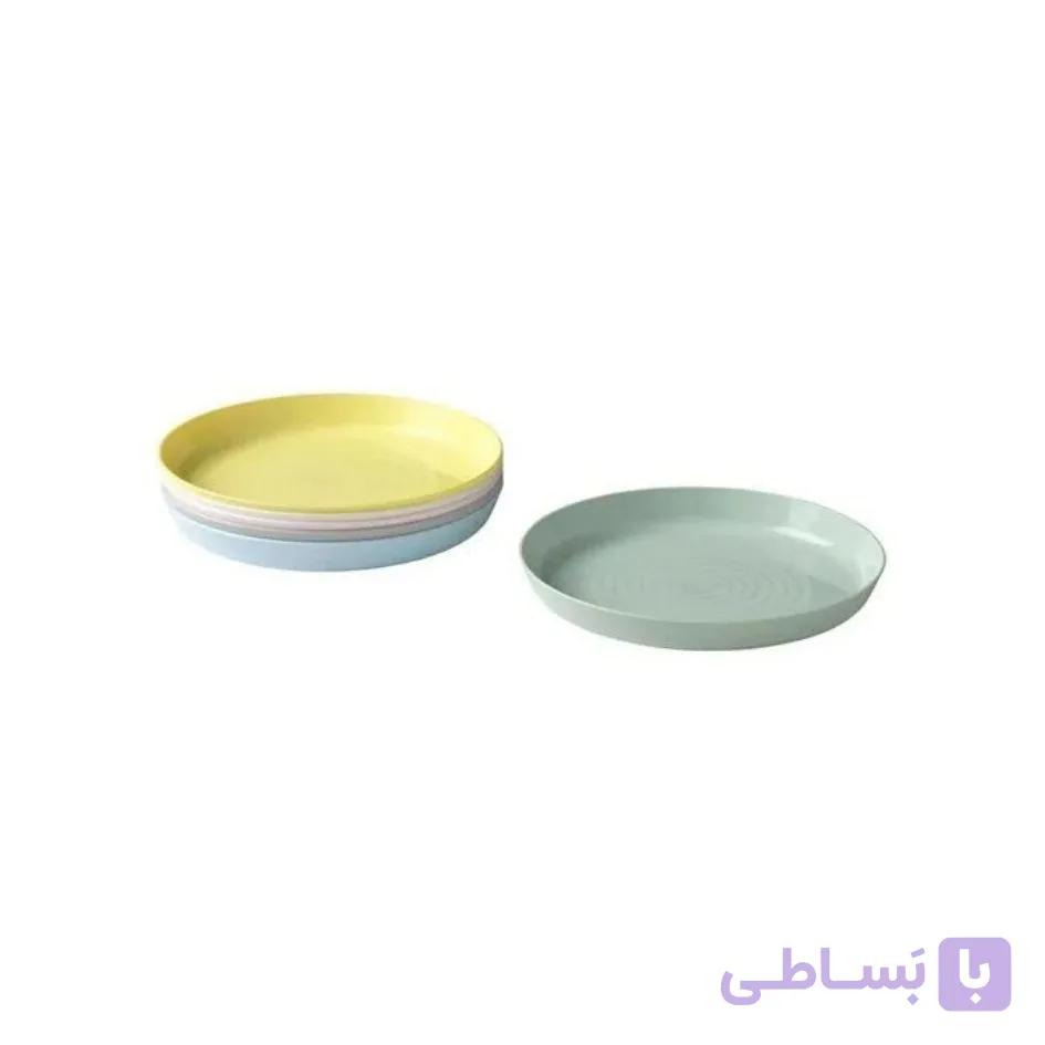 بشقاب پلاستیکی ایکیا پاستیلی بسته 6 عددی IKEA KALAS — تصویر 1