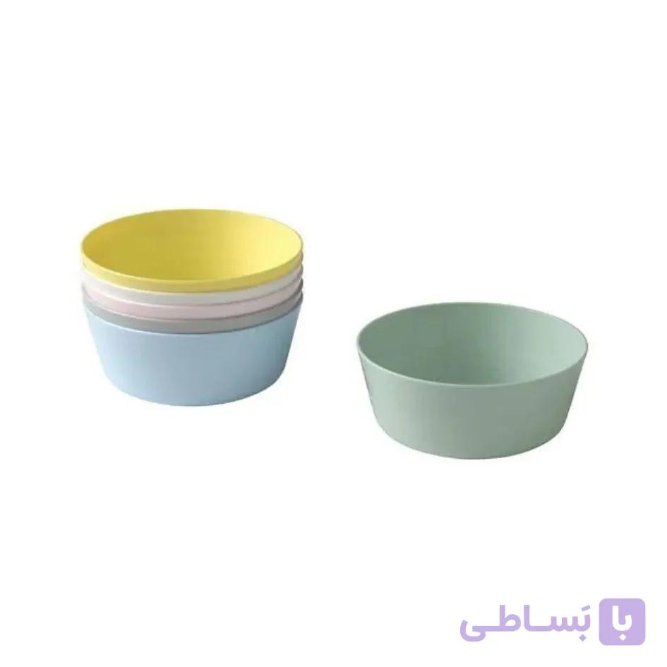 کاسه پلاستیکی ایکیا پاستیلی بسته 6 عددی IKEA KALAS — تصویر 1
