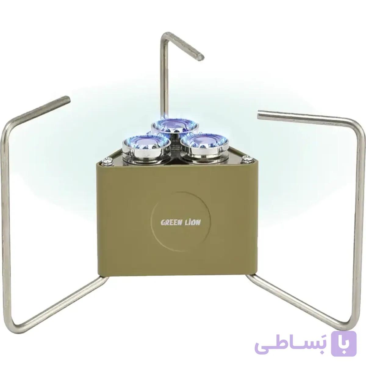 گاز مسافرتی گرین لاین Green Lion مدل GCS-15 تاشو سه شعله