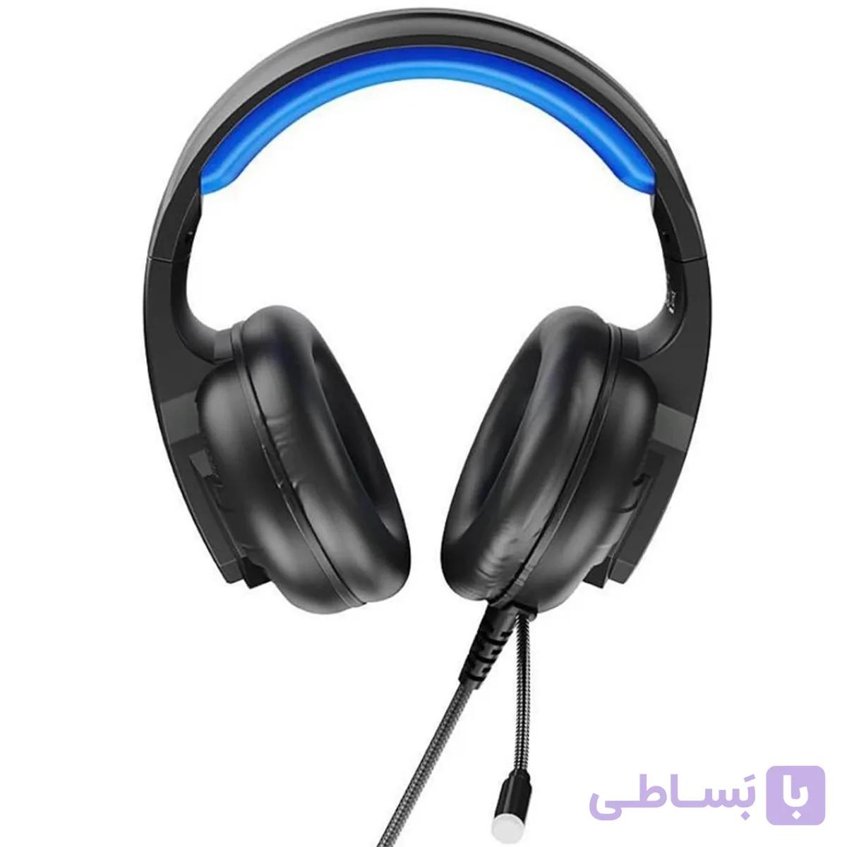 هدفون و هدست گیمینگ سیمی ایکس او XO مدل GE09 با نورپردازی RGB