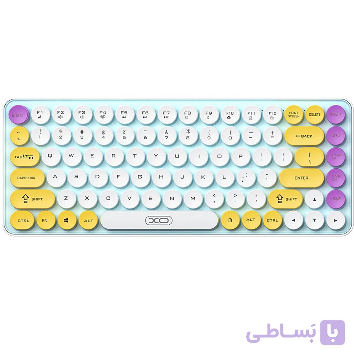 کیبورد بلوتوثی ایکس او XO مدل KB-12 با اتصال دوگانه