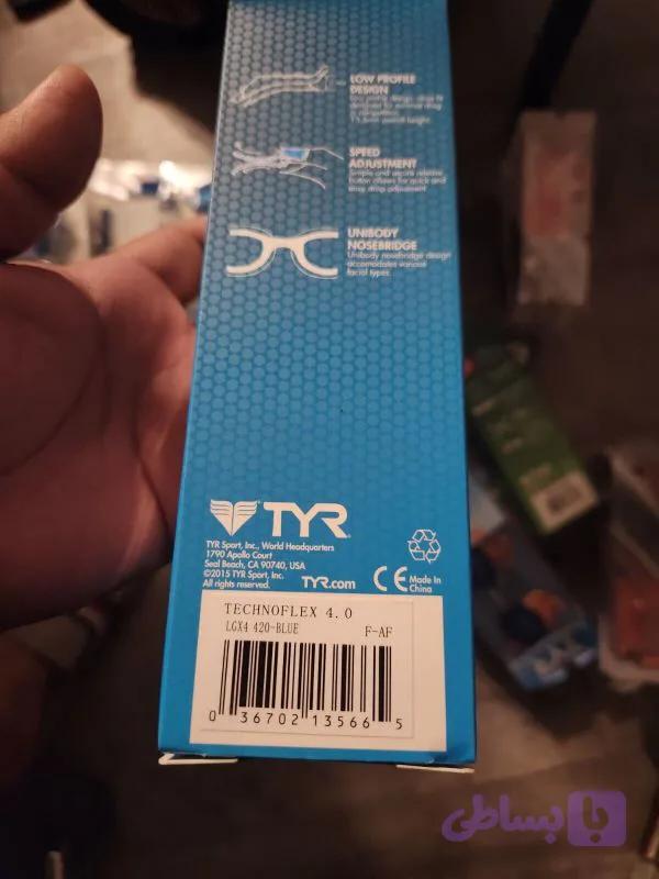 عینک شنا تمرینیTYR بزرگسال Technoflex 4.0 Active BLUE