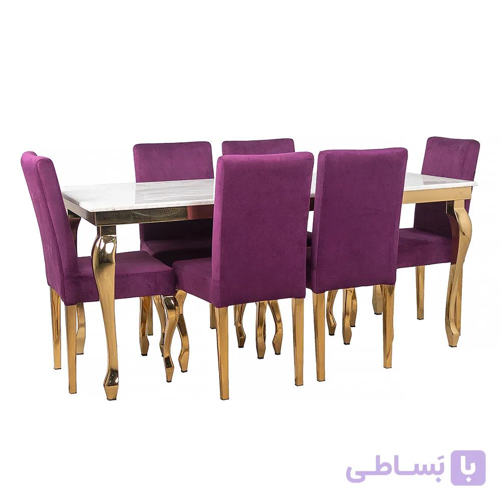 میز ناهارخوری 4 نفره روناک صفحه MDF