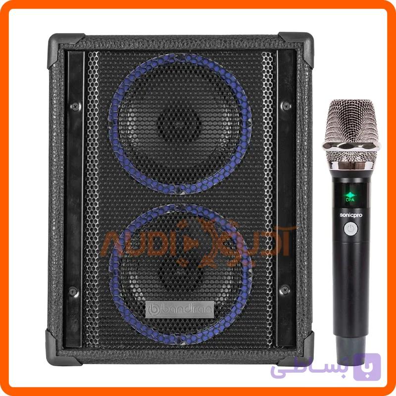 اکو همراه دبل 6 اینچ با میکروفن بی سیم باند ایران B2660 — تصویر 1