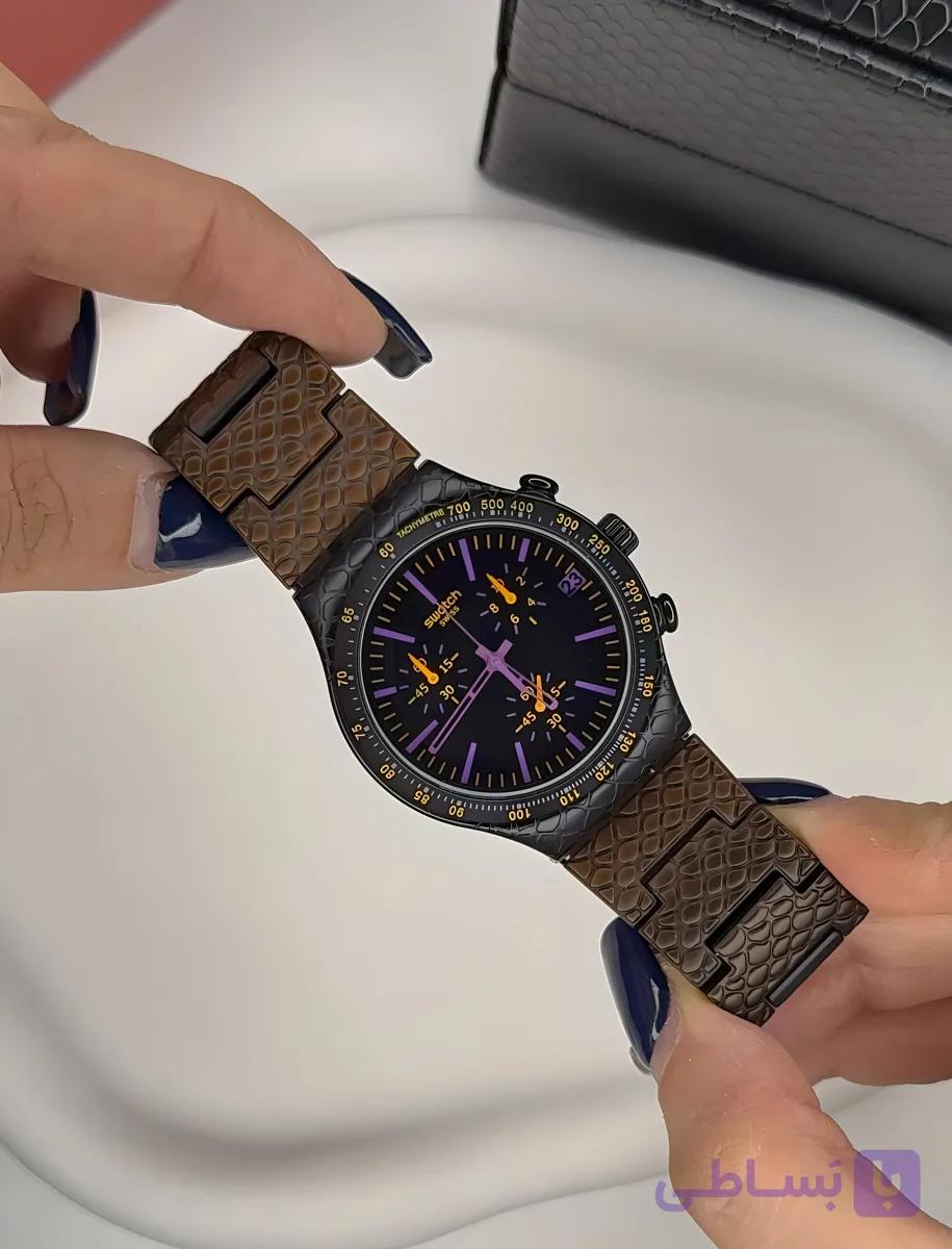 ساعت مچی سواچ مردانه اصل swatch Reptil -Ycb4015ag