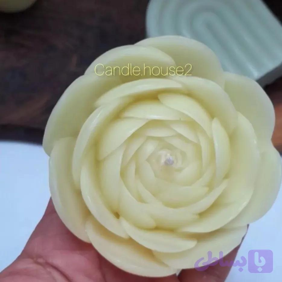 شمع گل پیونی باز