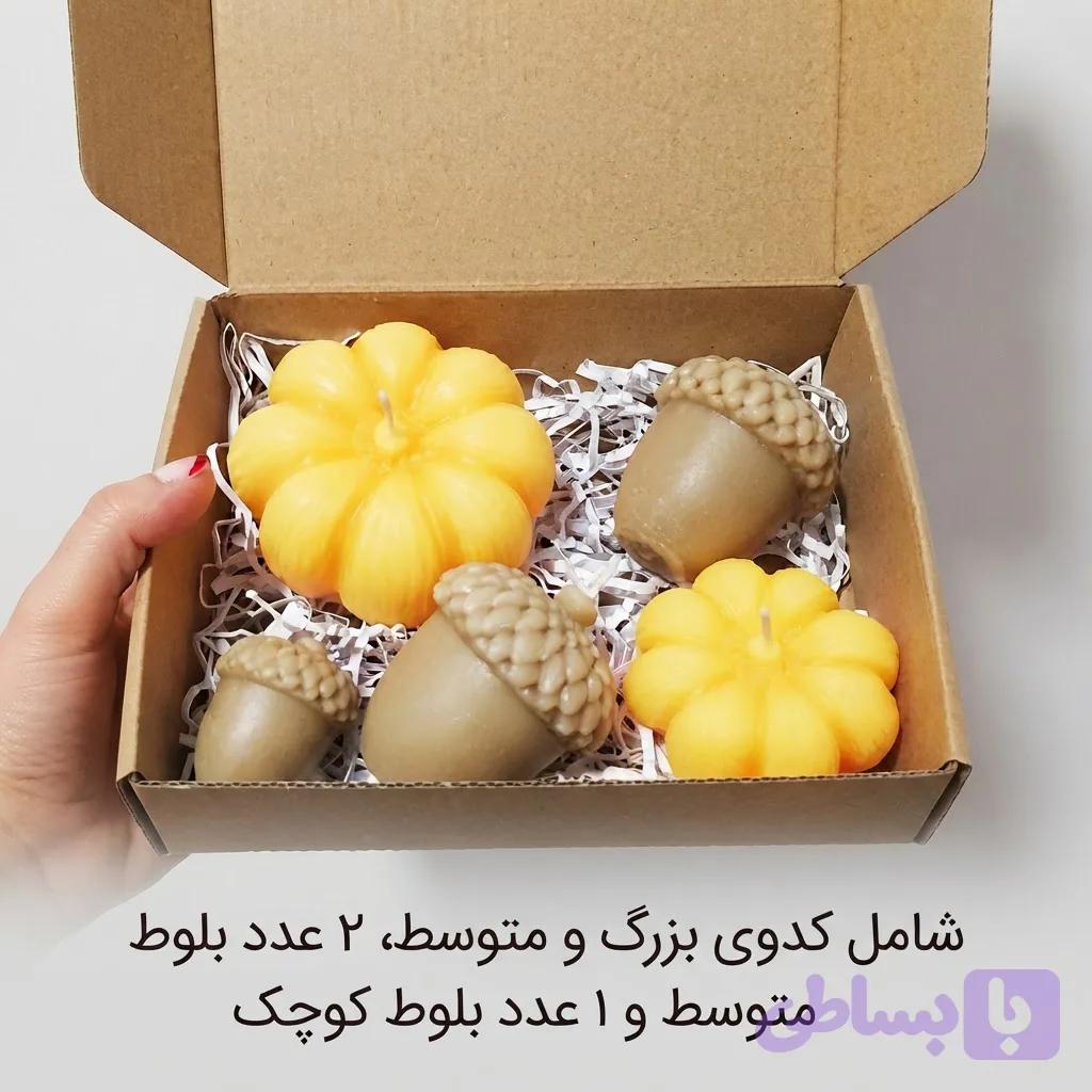 باکس شمع هدیه اقتصادی پاییزی6