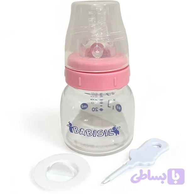 شیشه شیر پیرکس ابی نوزادی بی بی سیل(قنداغ خوری) babisil حجم 60 میل — تصویر 1