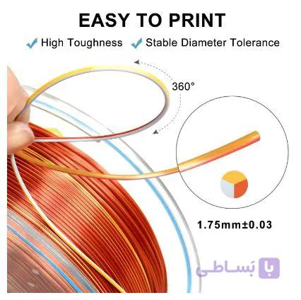 فیلامنت پرینتر سه بعدی سه رنگ یوسو Gold Silver Copper