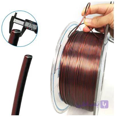 فیلامنت پرینتر سه بعدی دو رنگ یوسو Silver Copper — تصویر 1