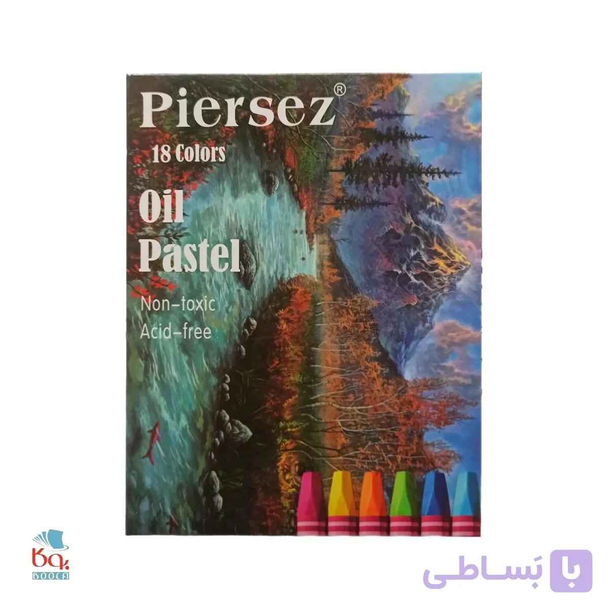 پاستل روغنی ۱۸ رنگ پییرسز Piersez — تصویر 1