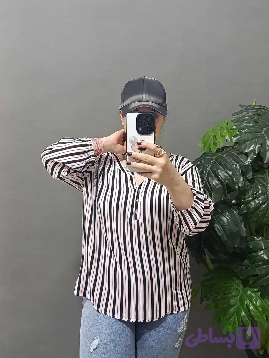 شومیز نخی زنانه کد 12660