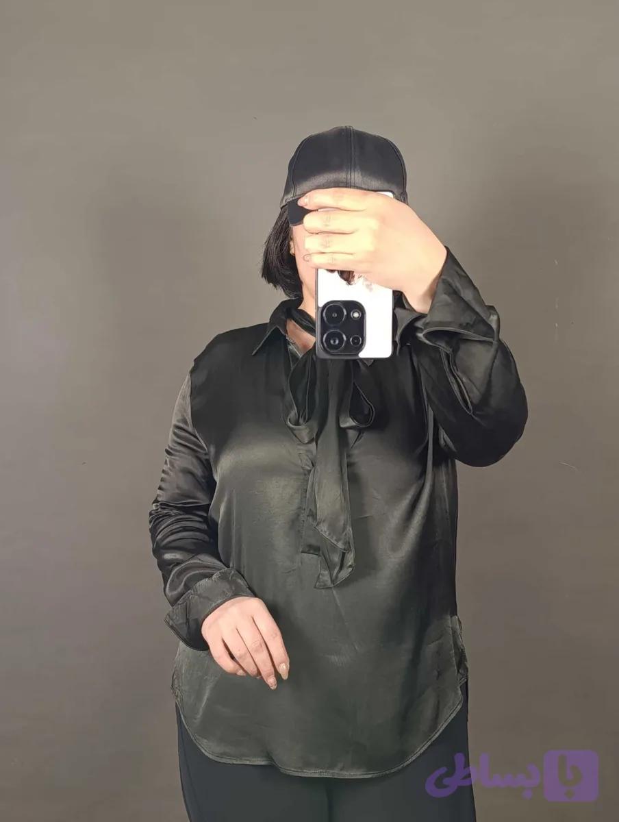 شومیز مجلسی ساتن کد 13472 — تصویر 1