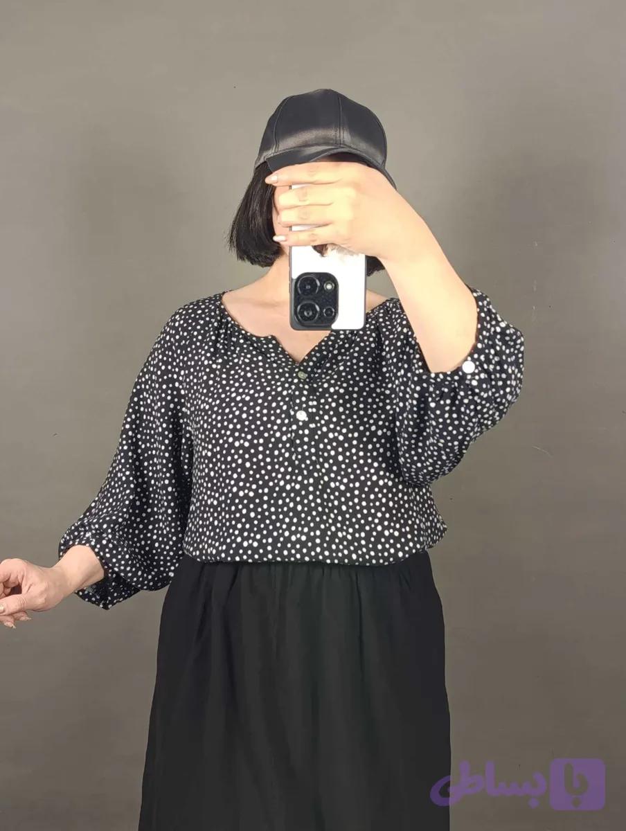 شومیز نخی زنانه کد13451 — تصویر 1