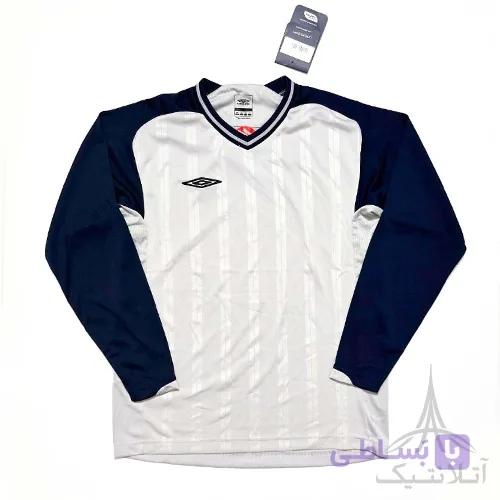 بلوز آستین دار ورزشی پسرانه فوتبالی برند آمبرو Umbro اورجینال وارداتی زرشکی — تصویر 1
