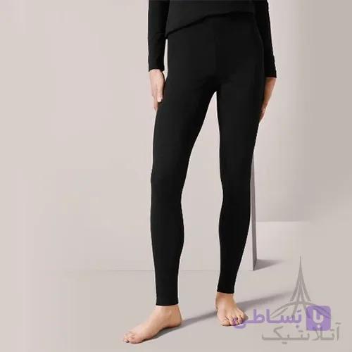 لگینگ زنانه ترمو (حرارتی) پشم مرینو بیس لایر اسمارا Esmara آلمان مشکی — تصویر 1
