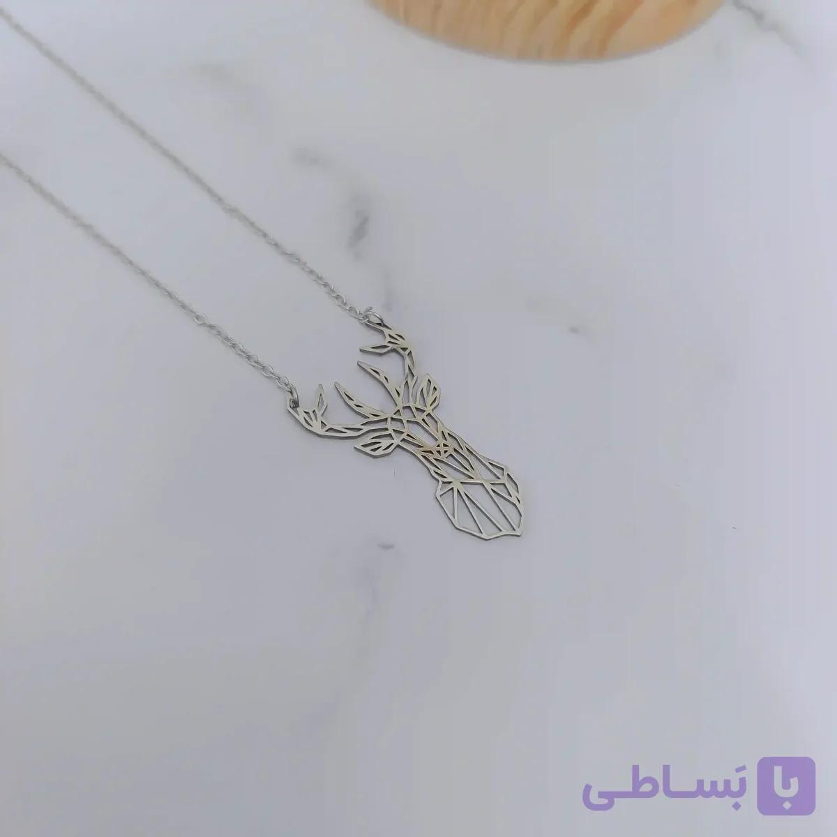 گردنبند سر گوزن مینیمال — تصویر 1