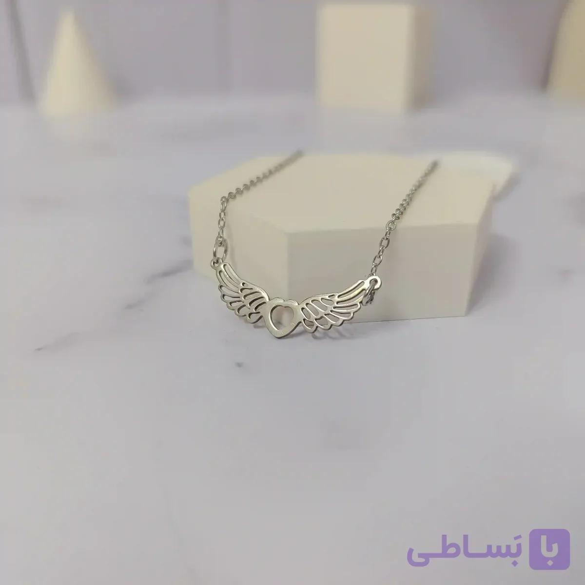 گردنبند بال فرشته مینیمال — تصویر 1