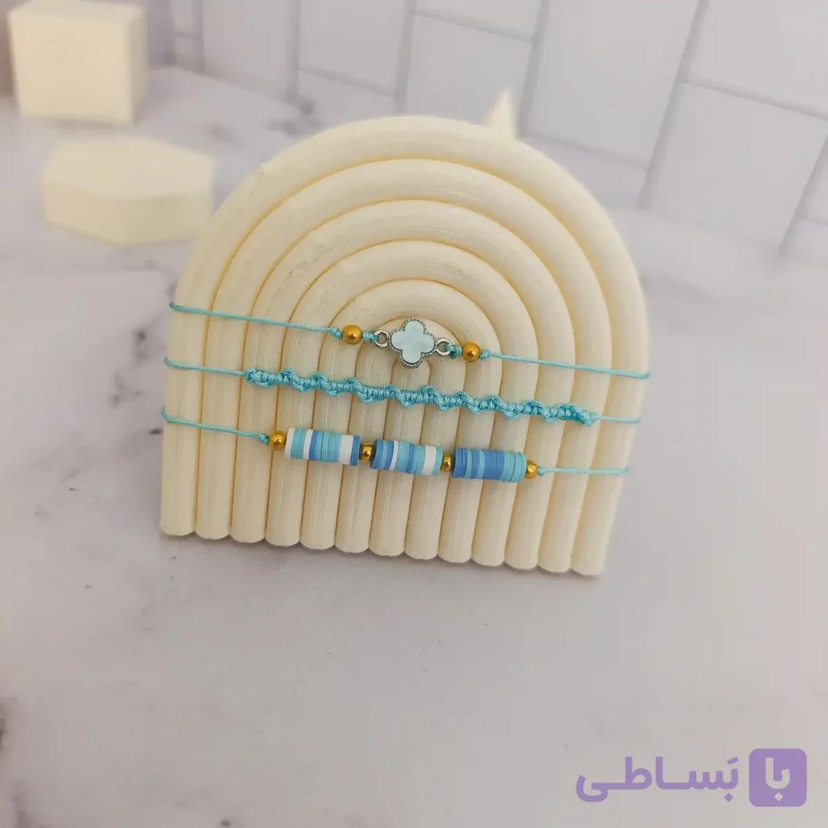 دستبند سه لاین تابستانه کد 03 — تصویر 1