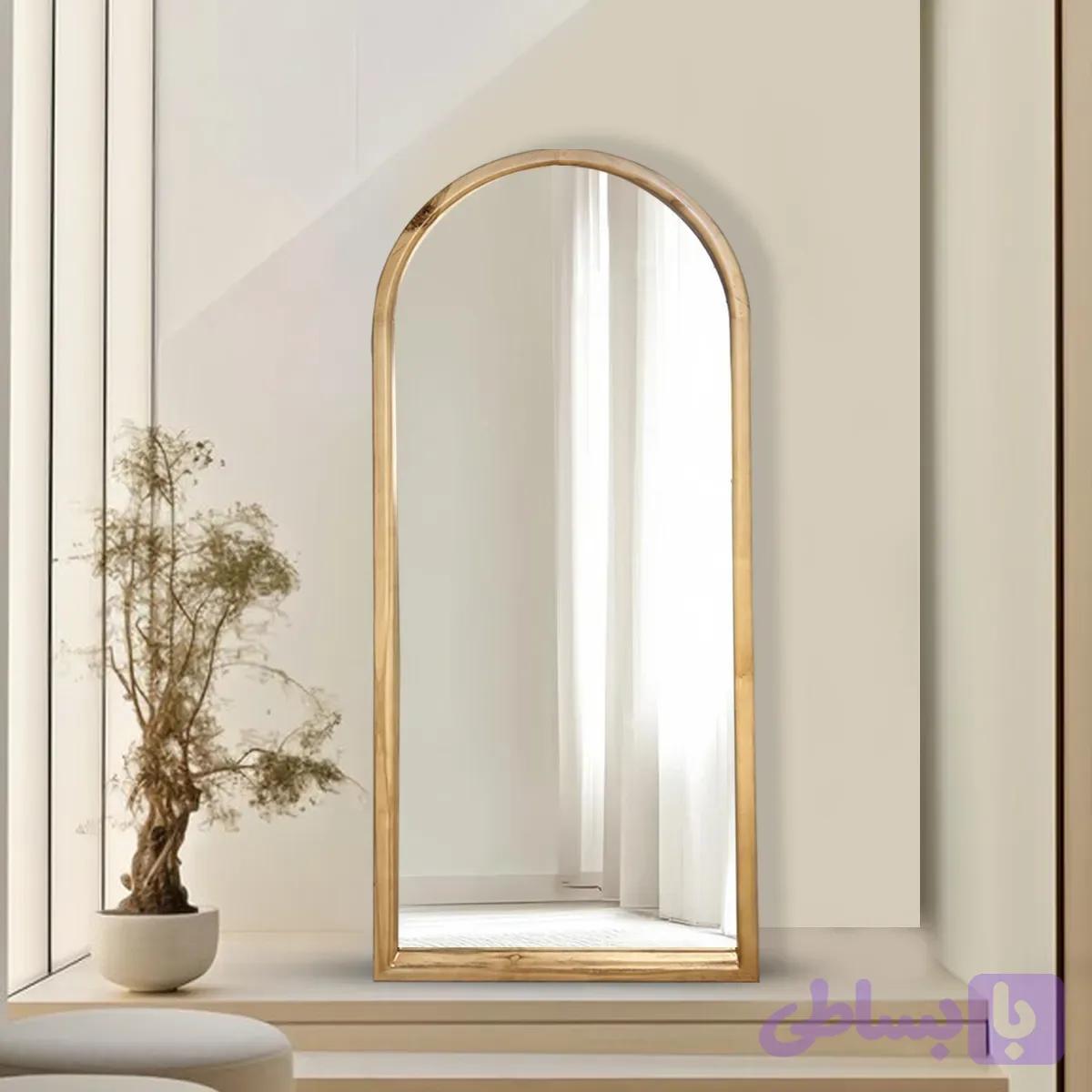 آینه قدی چوبی گنبدی