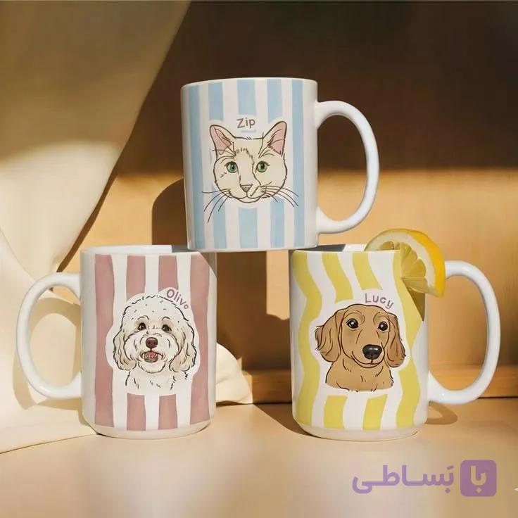 ماگ سرامیکی سفارشی مخصوص حیوان خانگی