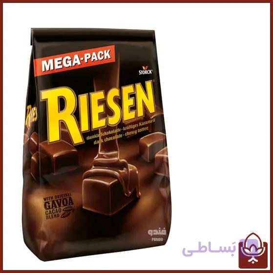 تافی تلخ ریزن با مغز کارامل 900 گرمی – طعمی لذیذ و بی‌نظیر از شیرینی‌های خاص — تصویر 1