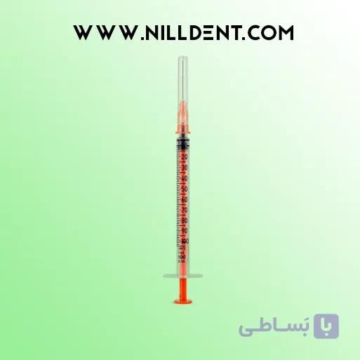 سرنگ انسولین 1 سی سی سوزن 27 لوئر اسلیپ سوپا