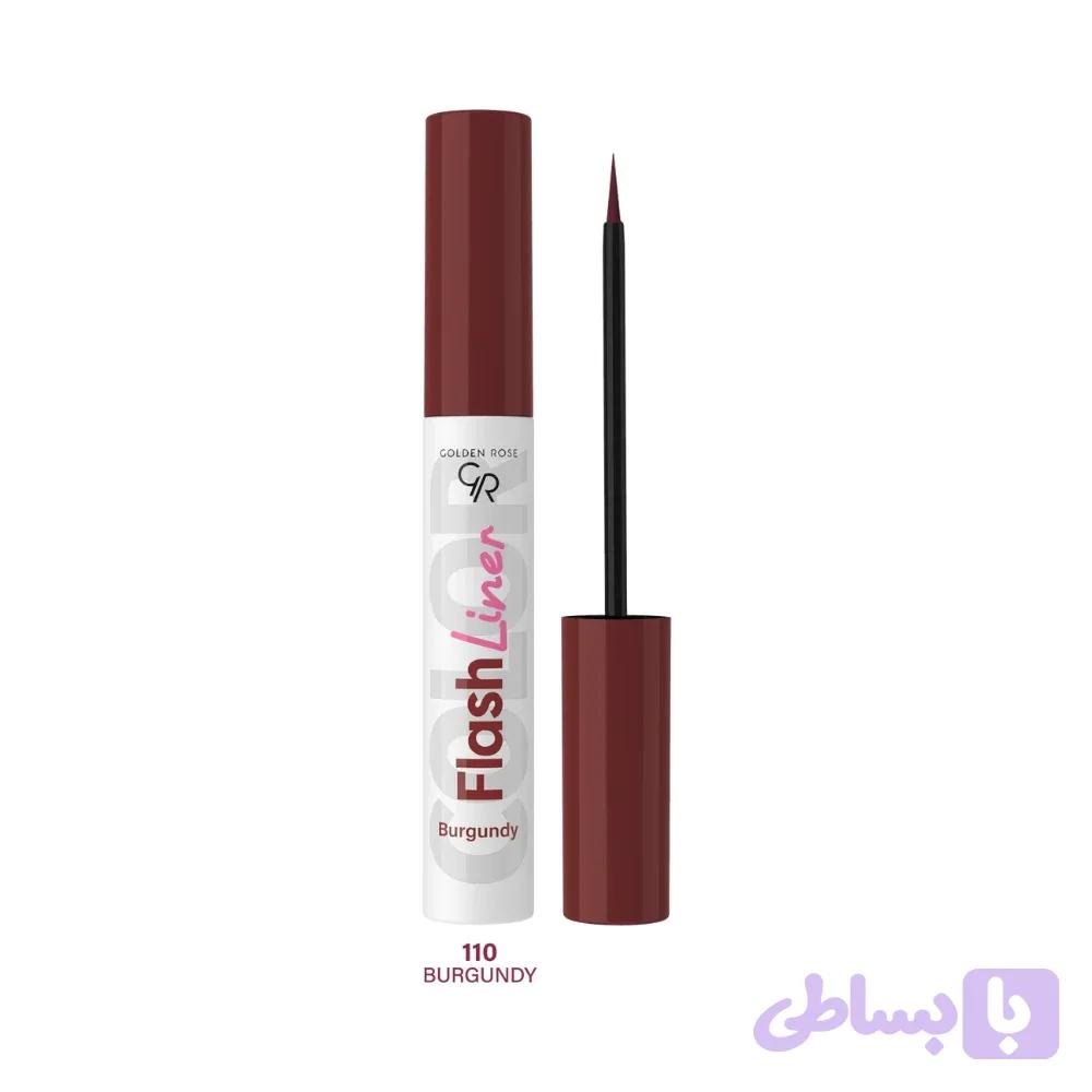 خط چشم گلدن رز رنگ Burgundy