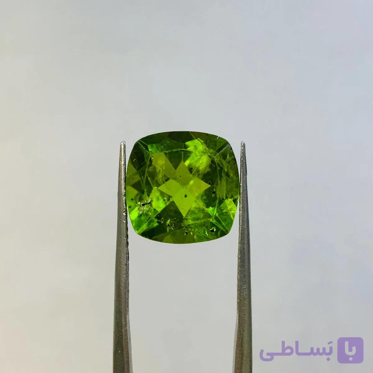 نگین زبرجد اصل سایز 8*12 میلی‌متر — تصویر 1