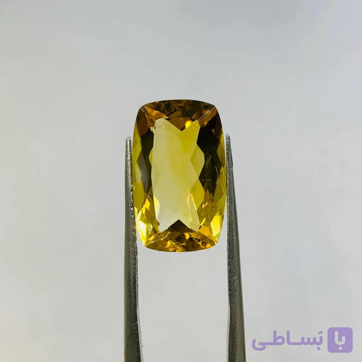 نگین سیترین سایز 10*16 میلی‌متر — تصویر 1