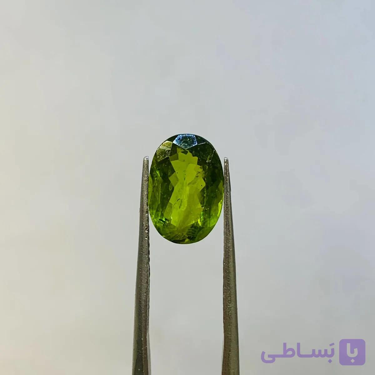 نگین زبرجد اصل سایز 8*11 میلی‌متر — تصویر 1
