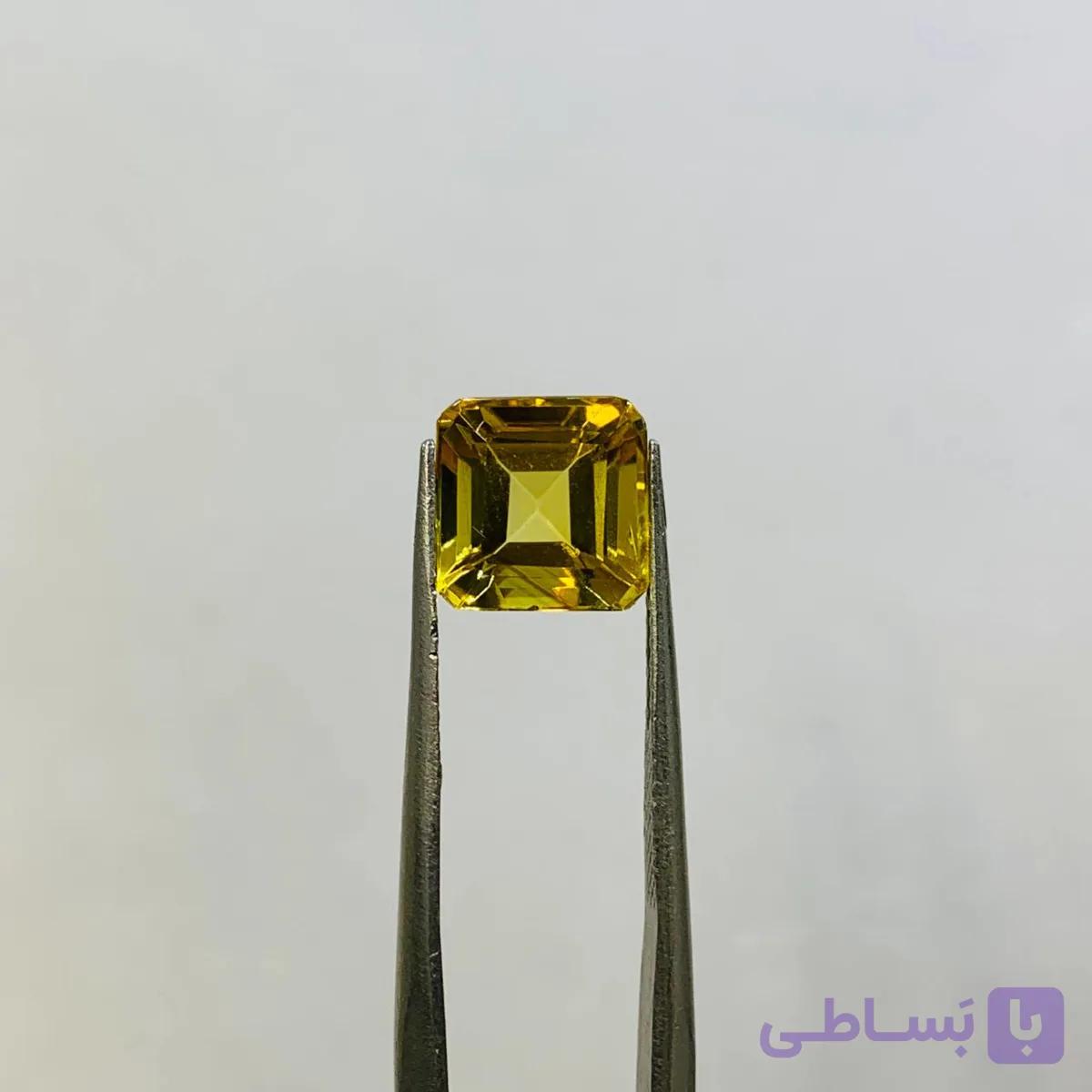 نگین سیترین سایز 6*8 میلی‌متر — تصویر 1