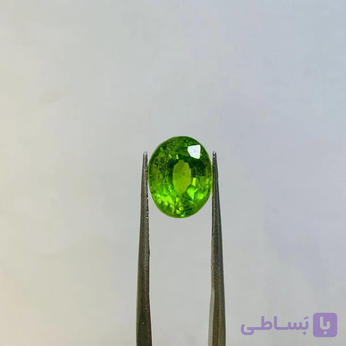 نگین زبرجد اصل سایز 9*11 میلی‌متر — تصویر 1