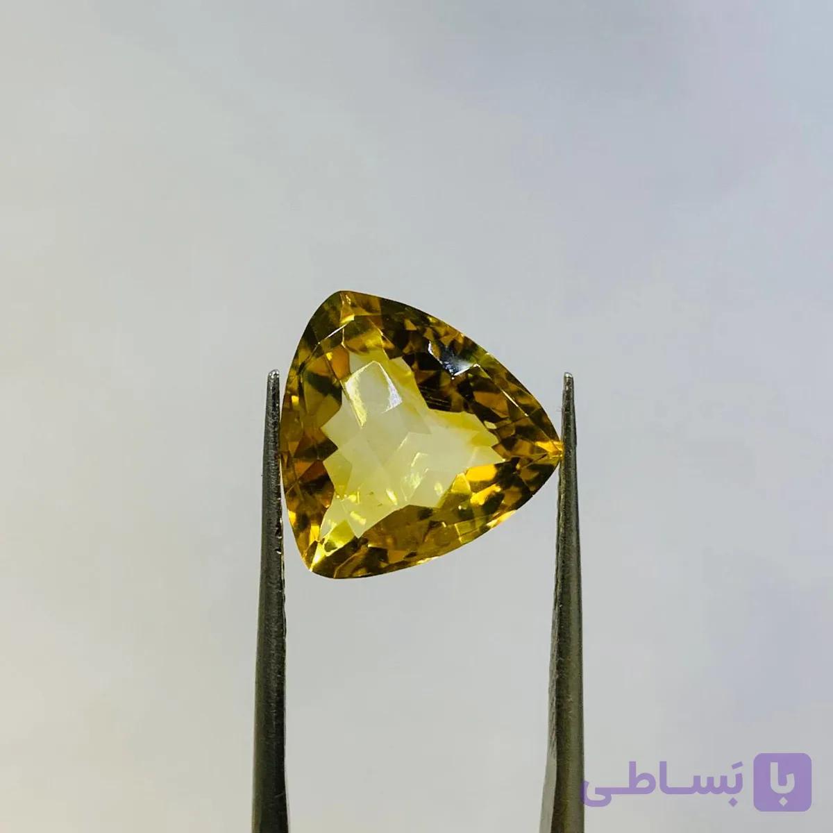 نگین سیترین سایز 12*13 میلی‌متر — تصویر 1