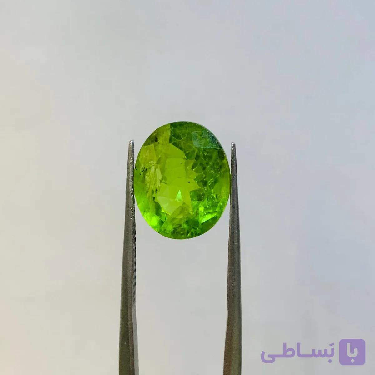 نگین زبرجد اصل سایز 10*13 میلی‌متر — تصویر 1
