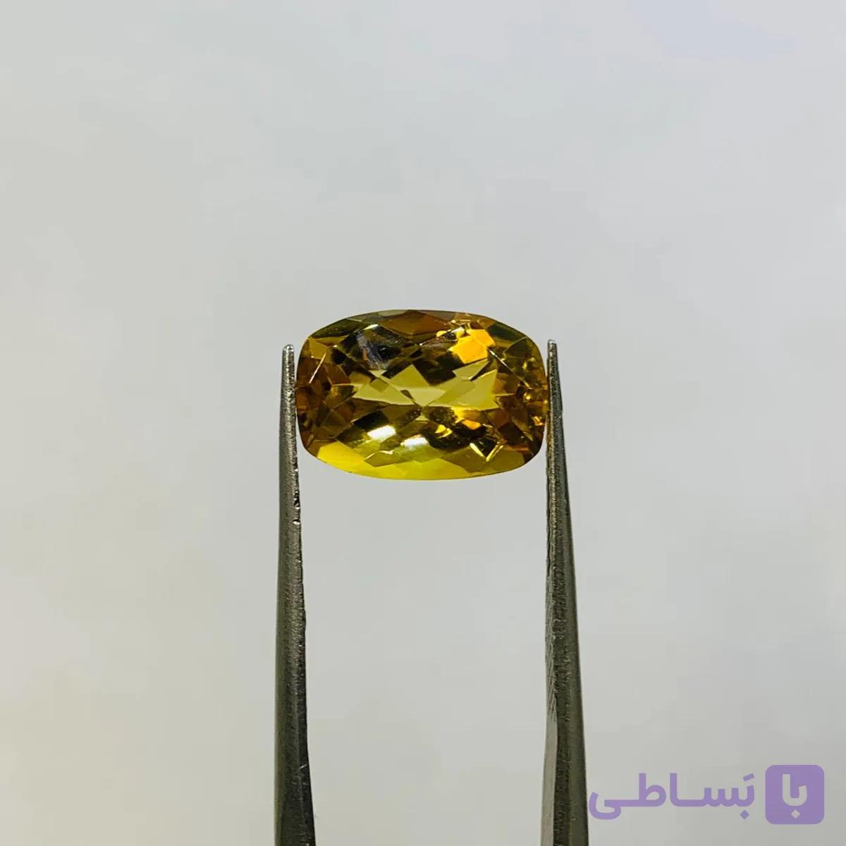 نگین سیترین سایز 8*12 میلی‌متر — تصویر 1