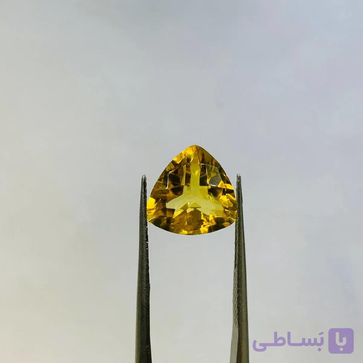 نگین سیترین سایز 8*10 میلی‌متر — تصویر 1